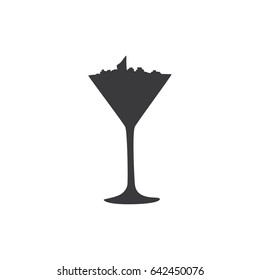 Alcohol bottle icon, vector illustration design. Drinks collection.