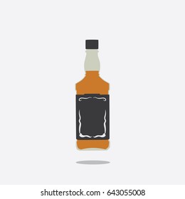 Alcohol bottle icon, vector illustration design. Drinks collection.