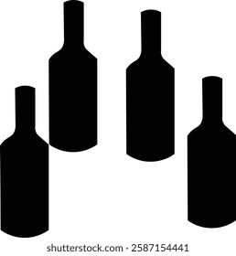 alcohol bottle icon vector ilustrasi