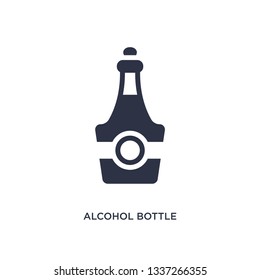 alcohol bottle isolated icon. Simple element illustration from desert concept. alcohol bottle editable logo symbol design on white background. Can be use for web and mobile.