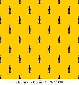 Alcohol bottle pattern seamless vector repeat geometric yellow for any design