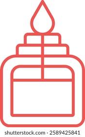 Alcohol Burner vector icon. Can be used for printing, mobile and web applications.