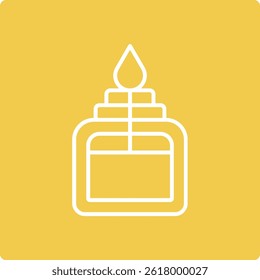 Alcohol Burner vector icon. Can be used for printing, mobile and web applications.