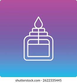 Alcohol Burner vector icon. Can be used for printing, mobile and web applications.