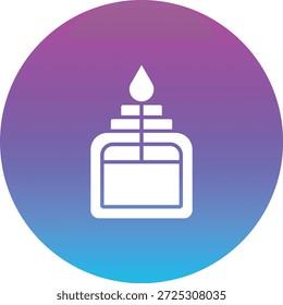 Alcohol Burner vector icon. Can be used for printing, mobile and web applications.