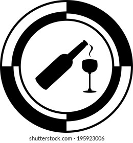 Alcohol button mosaic