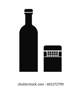 alcohol and cigarettes icon vector