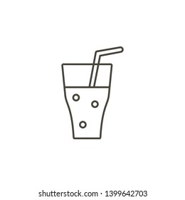 Alcohol, cocktail, drink vector icon. Simple element illustration from food concept. Alcohol, cocktail, drink vector icon. Drink concept vector illustration. on white background