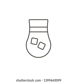 Alcohol, cocktail, drink vector icon. Simple element illustration from food concept. Alcohol, cocktail, drink vector icon. Drink concept vector illustration. on white background