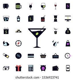 alcohol cocktail icon. Universal set of web for website design and development, app development