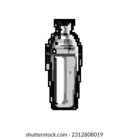 alcohol cocktail shaker game pixel art retro vector. bit alcohol cocktail shaker. old vintage illustration