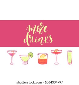 alcohol cocktails set 