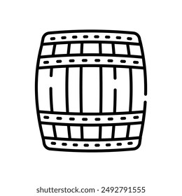 Alcohol Container Outline Icon, Vector illustration