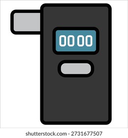 Alkoholdetektor | Einfache und minimale Symboldarstellung