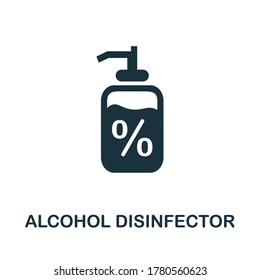 Alcohol Disinfectant icon. Simple element from personal hygiene collection. Creative Alcohol Disinfector icon for web design, templates, infographics and more