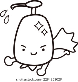 Alcohol disinfectant spray bottle character