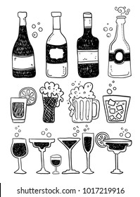 Alcohol Doodles Set