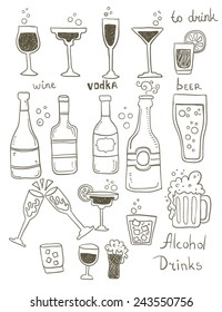 Alcohol Doodles Set