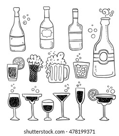 Alcohol Doodles Set