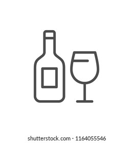 Alcohol drink line icon