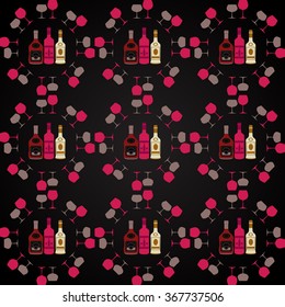 Alcohol drinks background