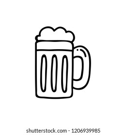 Alcohol drinks. Beer mug.