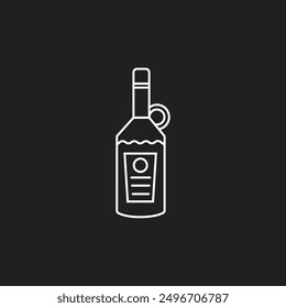 Alcohol drinks flat vector design