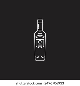 Alcohol drinks flat vector design