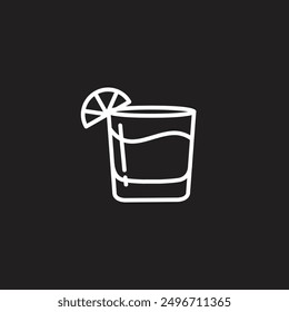 Alcohol drinks flat vector design