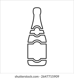 Alcohol drinks icon, Line Vector graphics
