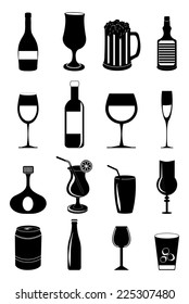 Alcohol drinks icons