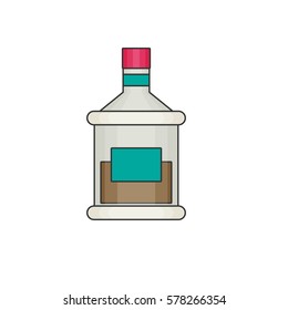 Alcohol flat vector icon