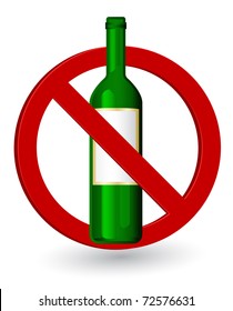 alcohol forbidden sign