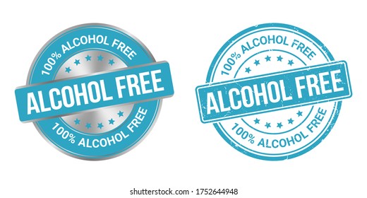 Alcohol free vector label and stamp