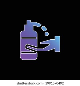 Alkohol Gel blauer Farbverlauf-Vektorsymbol