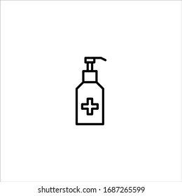 Vektorillustration der Alkoholgelflasche