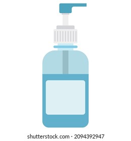 alcohol gel flat clipart vector illustration