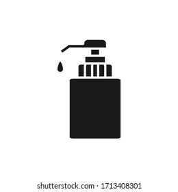 Alcohol gel. Hand wash gel vector. Hand wash gel symbol design.