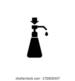 Alcohol gel. Hand wash gel vector. Hand wash gel symbol design.