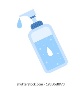 Alcohol gel. Hand wash gel vector. Hand wash gel symbol.