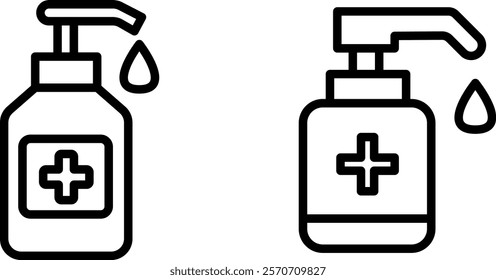 "Alcohol Gel Vector Icon Set: Clean and Hygienic Designs for Health, Sanitation, and Safety Projects"