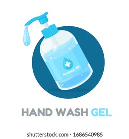 Alcohol gel for washing hands Kill germs and the corona virus that is spreading heavily.