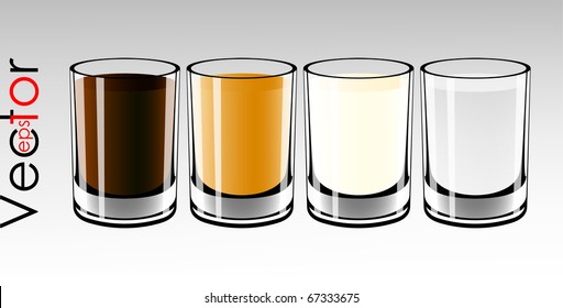 alcohol in glass (set of glass)