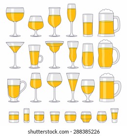 Alcohol glasses set