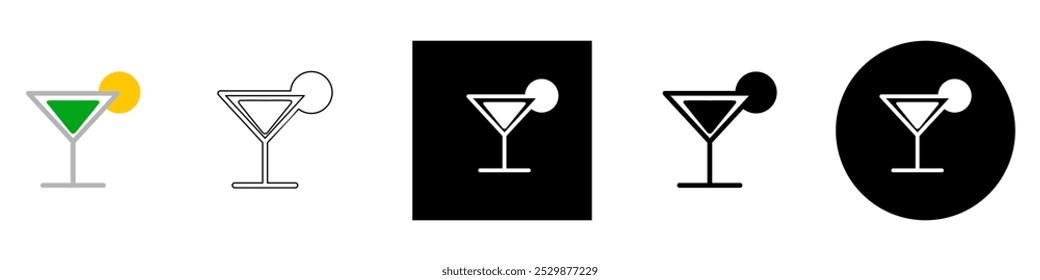 alcohol in goblet with lime slice glass wine, for pub and bar , cafe or restaurant, Alcoholic mixing, party and celebration vector pictogram sign icon symbol ui and ux design, glyphs and stroke line