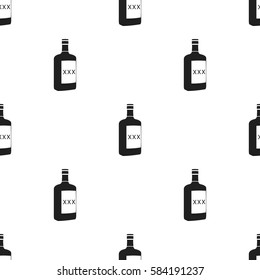 Alcohol icon in black style isolated on white background. Wlid west pattern stock vector illustration.