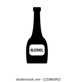 alcohol icon. bottle of alcohol