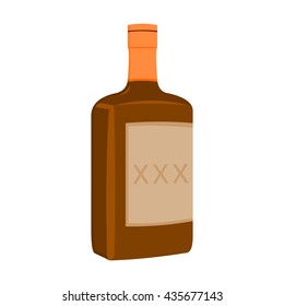 Alcohol icon cartoon. Singe western icon from the wild west collection.