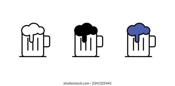 Alcohol icon design with white background stock illustration