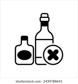 Alcohol icon editable stock vector stock